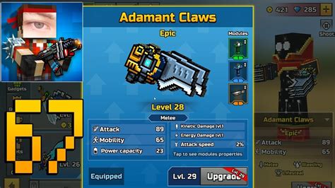 Pixel Gun 3D Gameplay Walkthrough Part 67 Adamant Claws Siege Level