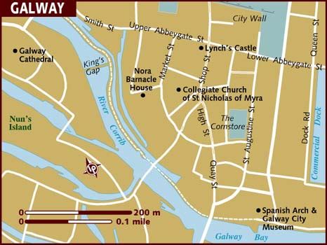 Galway Map Regional City of Ireland - Map of Ireland City Regional ...