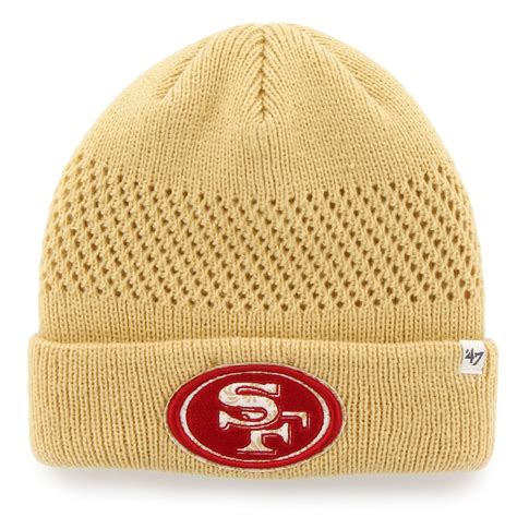 47 Brand San Francisco 49ers Womens Gold Poppie Cuffed Knit Hat