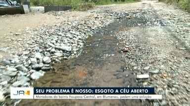 Jornal do Almoço SC Blumenau Moradores da Itoupava Central em