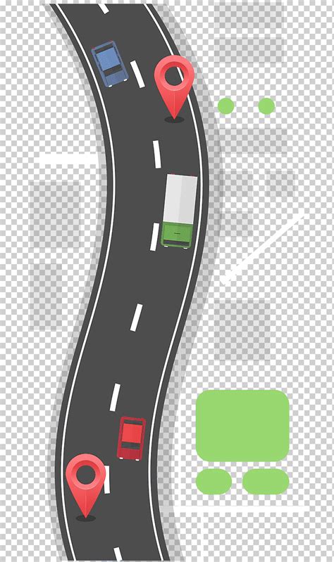 Ruta Gris Con Ubicaci N Dispositivo De Navegaci N Gps Sistema De