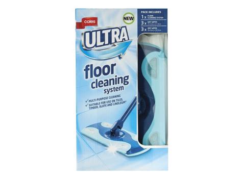 Coles Ultra Floor Cleaning System And Coles Ultra Wet Floor Wipes