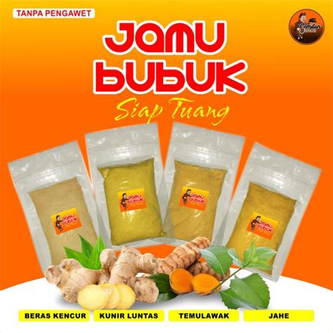 Jual 200 Gr JAHE BUBUK TEMULAWAK BUBUK WEDANG JAHE WEDANG TEMULAWAK