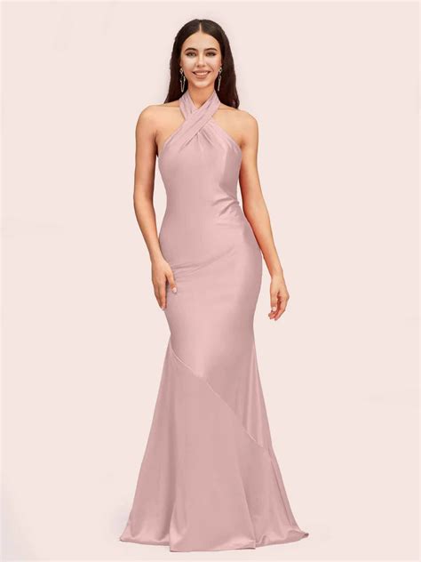 Satin Vintage Mauve Prom Dresses Rush Service Available Cetims