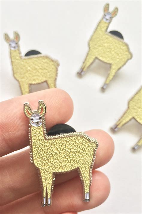 Llama Enamel Pin Enamel Pins Cute Pins Pin