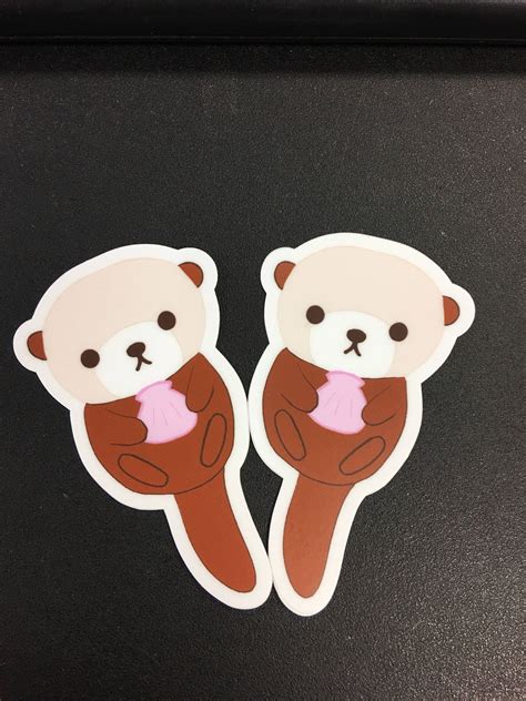 2x Sea Otter Stickers | Etsy