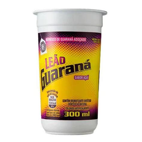 chá guaraná power leão açaí copo 300ml