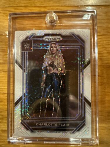 Panini Prizm Wwe Charlotte Flair White Sparkle Prizm Sp Short