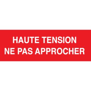 Panneaux haute tension Danger Électrique OZC Signalétique