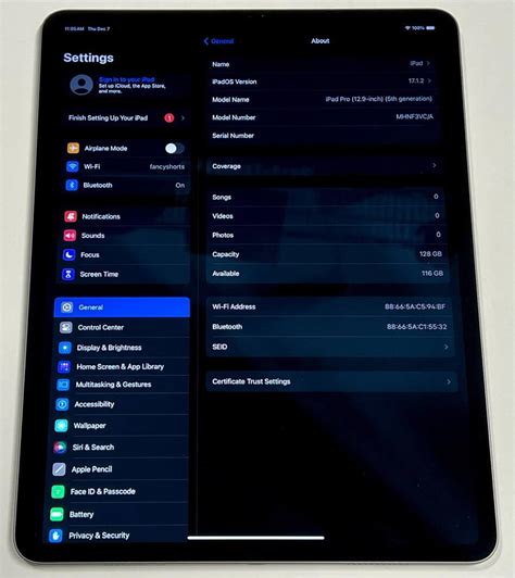 Apple Ipad Pro 5th Gen A2378, 12.9", 128gb, Wifi, w/ box and charger ...