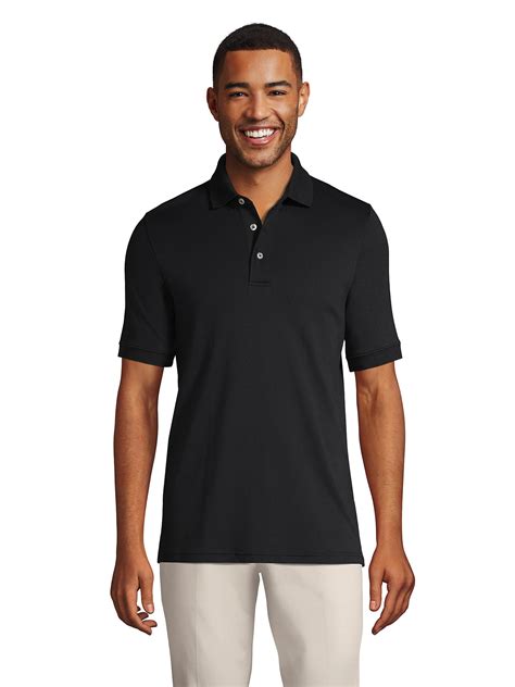 Lands End Mens Short Sleeve Super Soft Supima Polo Shirt