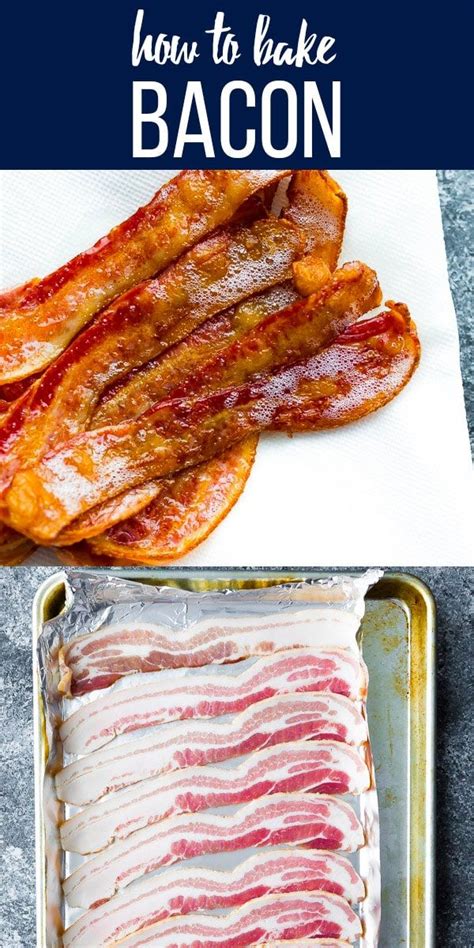 How To Cook Bacon In The Oven Recipe Baked Bacon Cooking Recipes