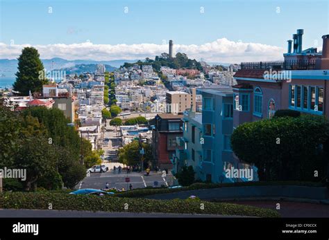 Lombard St San Francisco California Usa Stock Photo Alamy