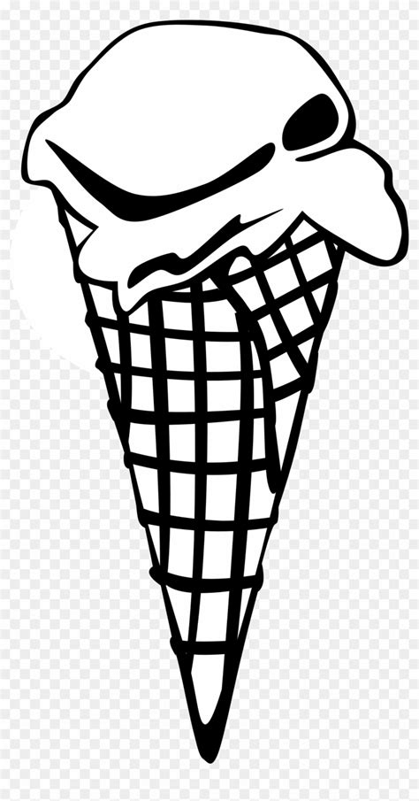 Waffle Cone Clipart Coloring Page Ice Cream Cone Clip Art Free