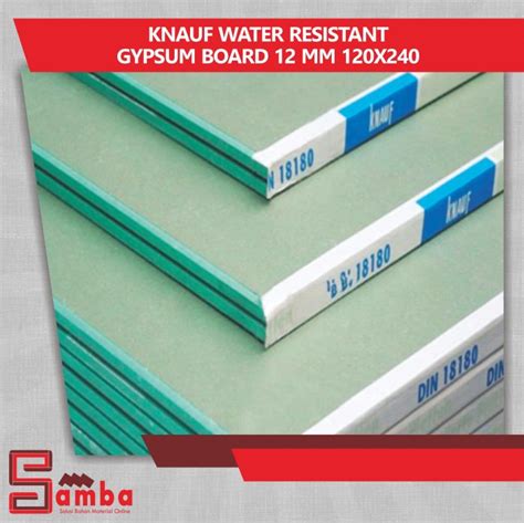 Jual Knauf Water Resistant Gypsum Board 12 Mm 120x240 Kota Tangerang