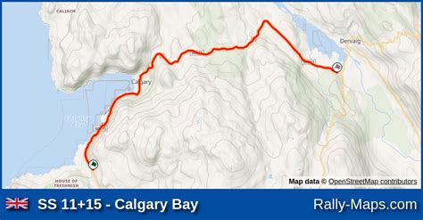 SS 11 15 Calgary Bay Stage Map Tour Of Mull Rally 1997 Rally