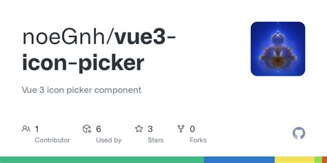 GitHub - noeGnh/vue3-icon-picker: Vue 3 icon picker component