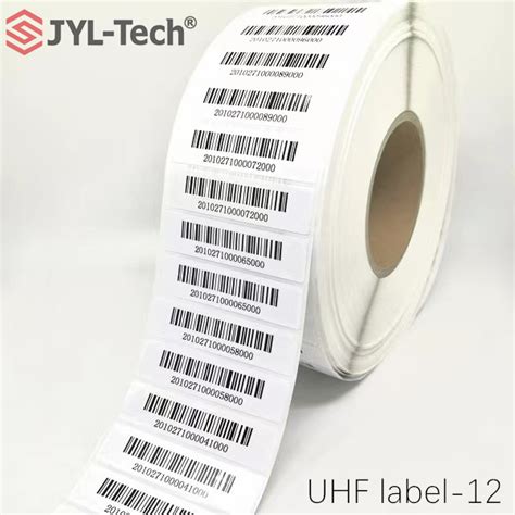 Uhf Passive Long Range Rfid Paper Sticker Label For Inventoty