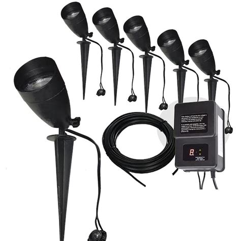 Portfolio 420 Lumen 5 Watt Black Low Voltage Plug In Led Spot Light Kit In The Spot And Flood