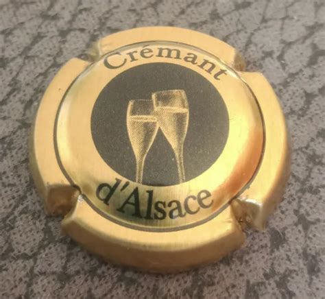 CRÉMENT D ALSACE PLAQUE de muselet CAPSULE DE CREMANT MOUSSEUX