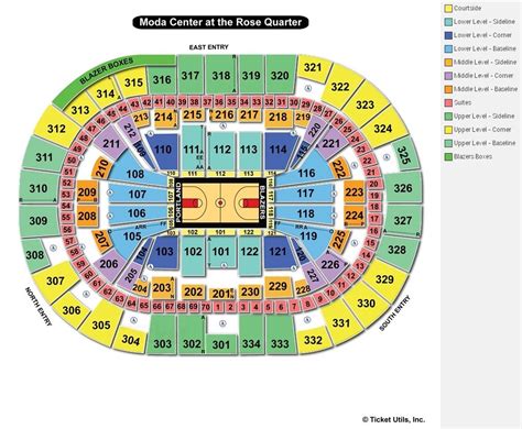 Moda Center Portland Or Seating Chart View