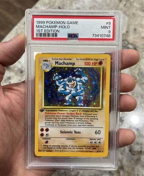 Mavin Psa St Edition Machamp Holo Rare Pokemon Card Base Set