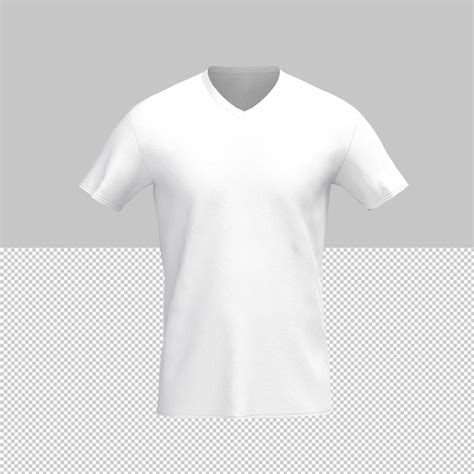 Vista Frontal De Camiseta Branca Em Branco Para Design De Maquete De