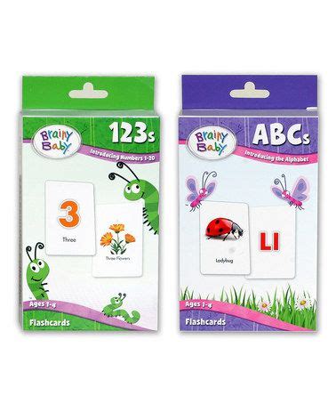 Look what I found on #zulily! ABCs & 123s Flash Card Set #zulilyfinds Brainy Baby, Alphabet And ...