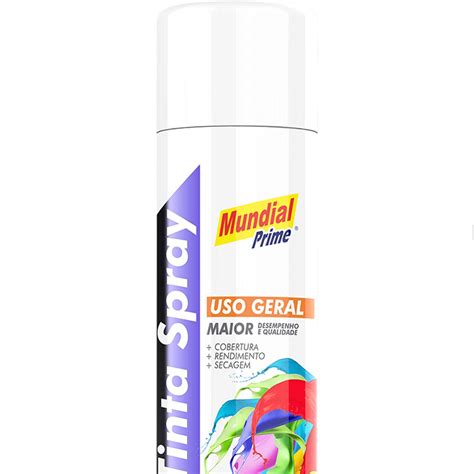 Tinta Spray Uso Geral Branco Ml Mundial Prime