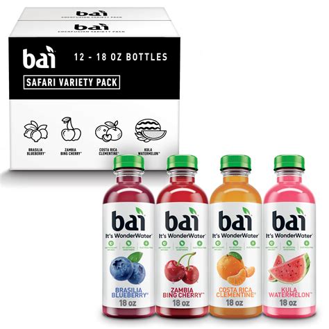 Amazon Bai Flavors Variety Pack Antioxidant Infused Water