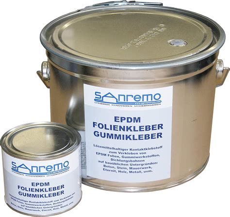 EPDM FOLIENKLEBER GUMMIKLEBER Kontaktklebstoff 4kg Eimer 450g Dose