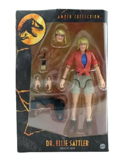 Mattel Jurassic World Amber Collection Dr Ellie Sattler En Main PrÊt À ExpÉdier Eur 77 69