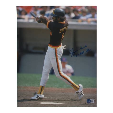 Ozzie Smith Signed Padres 11x14 Photo Inscribed 15x All Star Beckett