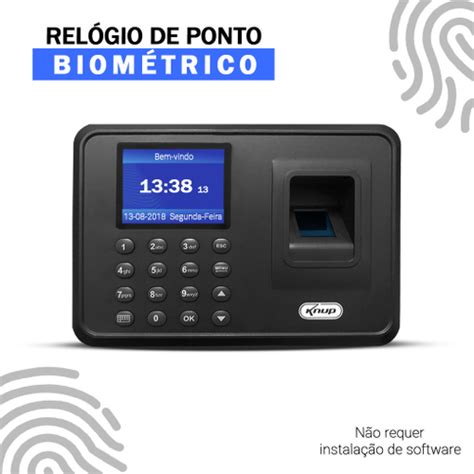 Rel Gio De Ponto Biom Trico Impress O Digital Eletr Nico Em Promo O