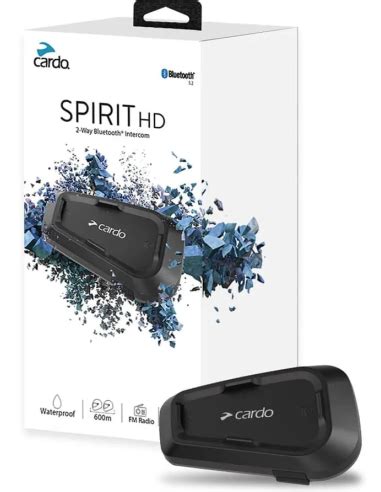 Cardo SPIRIT HD Single Kit Motorrad Gegensprechanlage