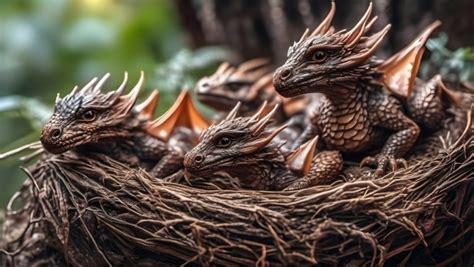 fantasy dragon   nest  stock photo public domain pictures