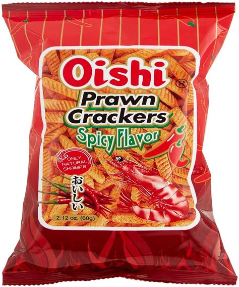 Oishi Prawn Crackers Spicy Flavor Snack Chips Prawn Cracker Crunchy