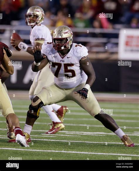 Florida State Offensive Linesman Cameron Erving 75 Blocks During The