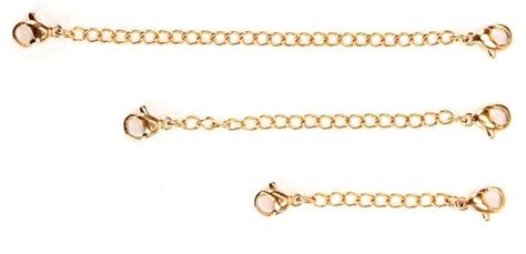 Gold Plated Clip On Single Or Double Clasp Chain Extender Etsy Uk