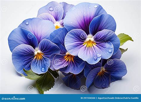 Floral Arrangement, with a Beautiful Pansy Flower. Stock Illustration ...