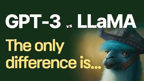 The Difference Between Gpt3 And Llama Feat Chatgpt Vs Llama Youtube