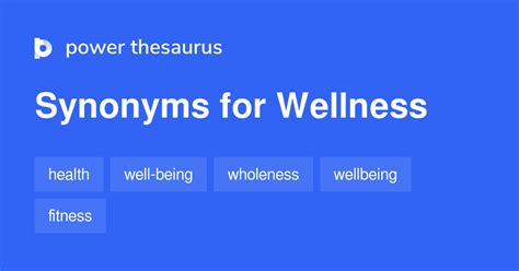 Wellness synonyms - 96 Words and Phrases for Wellness