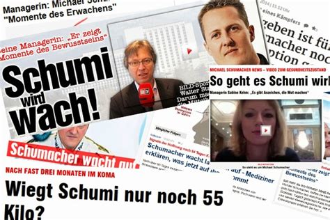 Sensationsjournalismus Zu Schumacher Zeigt Erste Momente Des Erwachens