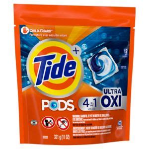 Tide Pods In Ultra Oxi Laundry Detergent Pacs Ct