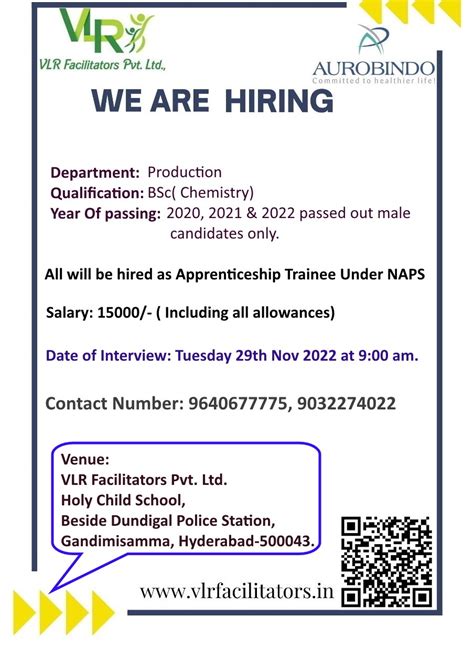 Aurobindo Pharma Walk In Interviews For Freshers On 29th Nov 2022