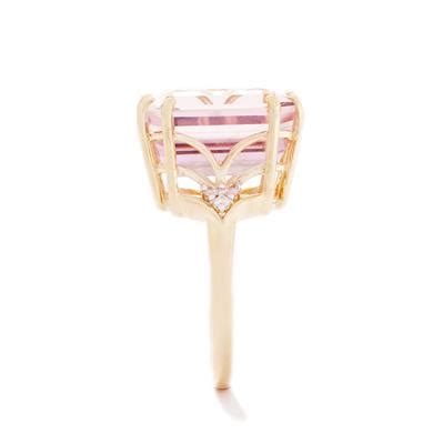 Minas Gerais Kunzite Diamond K Gold Tomas Rae Ring Atgw Cts