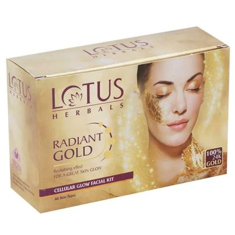 Lotus Herbals Radiant Gold Cellular Glow Facial Kit 37 G Jiomart