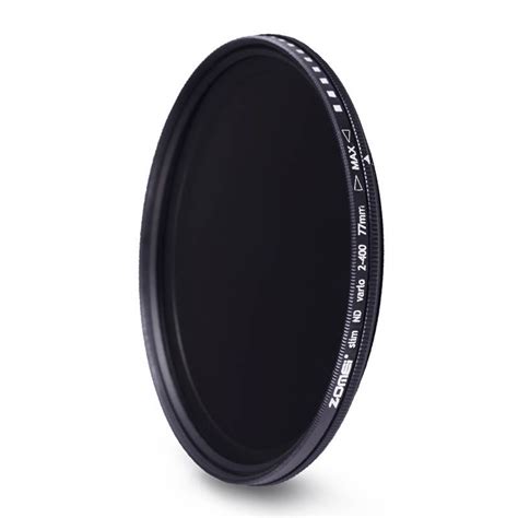 Zomei 77mm Fader Variable ND Filter Adjustable ND2 To ND400 ND2 400