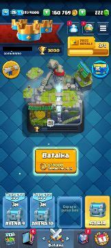 Conta De Clash Royale Arena 10 Rei Clash Royale GGMAX