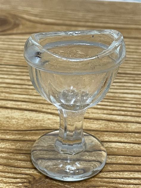 Vintage Glass Eye Wash Cup Marked With A G Etsy